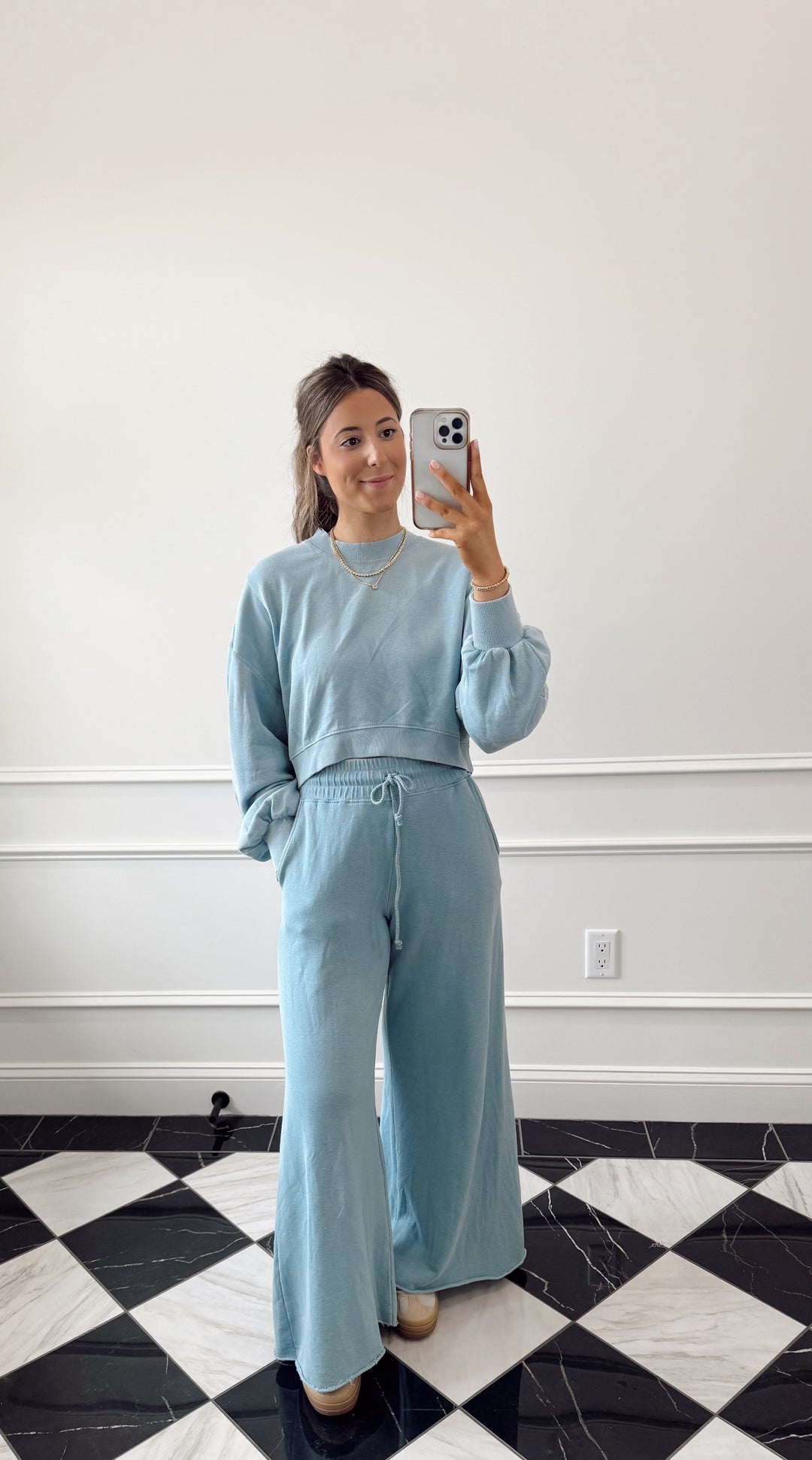 Blue Loungewear Pants